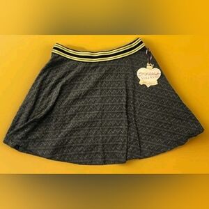 Vera Wang Princess Women's Gray & Yellow Skater Skirt Size Large New